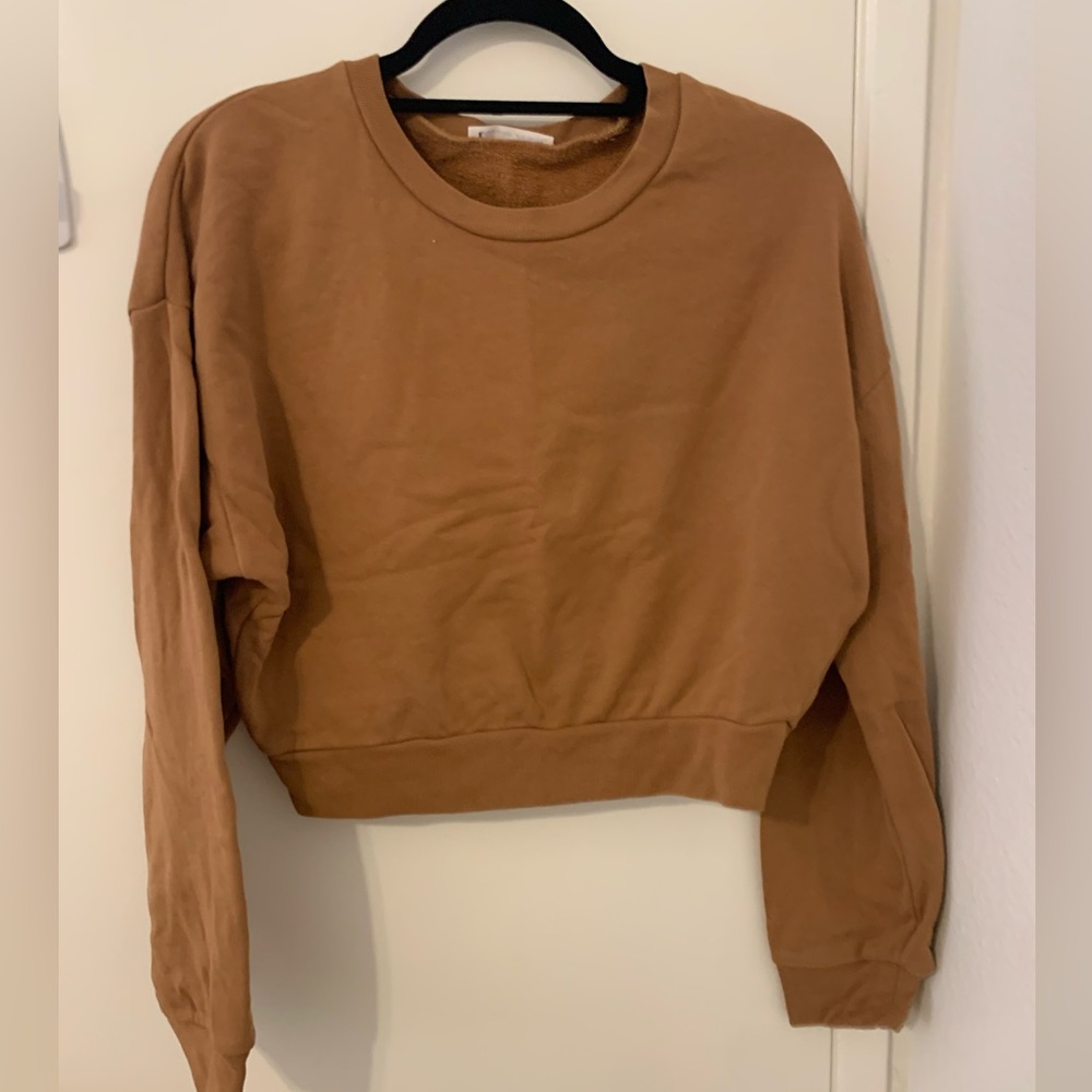 Reformation Cropped Crewneck Sweatshirt